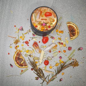 Motivation, Inner G & Vitality Crystal Candle